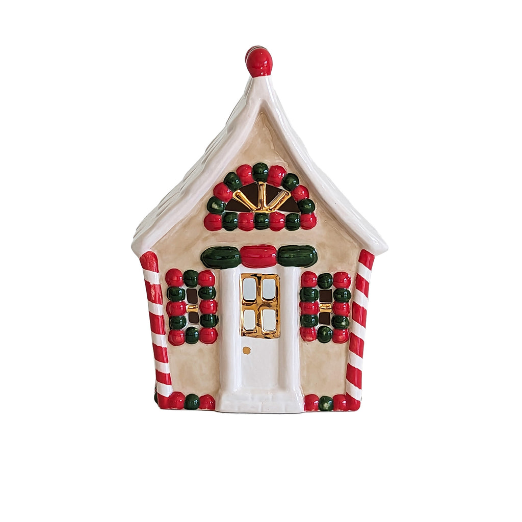 Gingerbread House Plush - ivory & birch