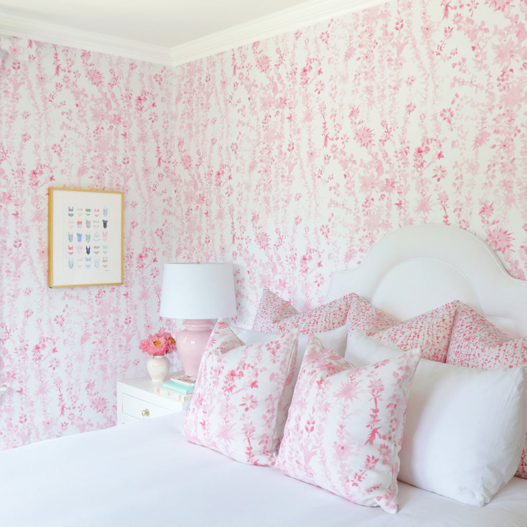 Cherry Blossom Pink Greek Key Ginger Jar Lamp – Lo Home