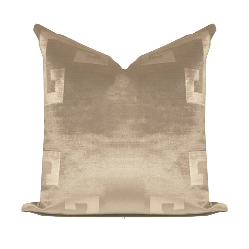 Dune Velvet Greek Key Pillow