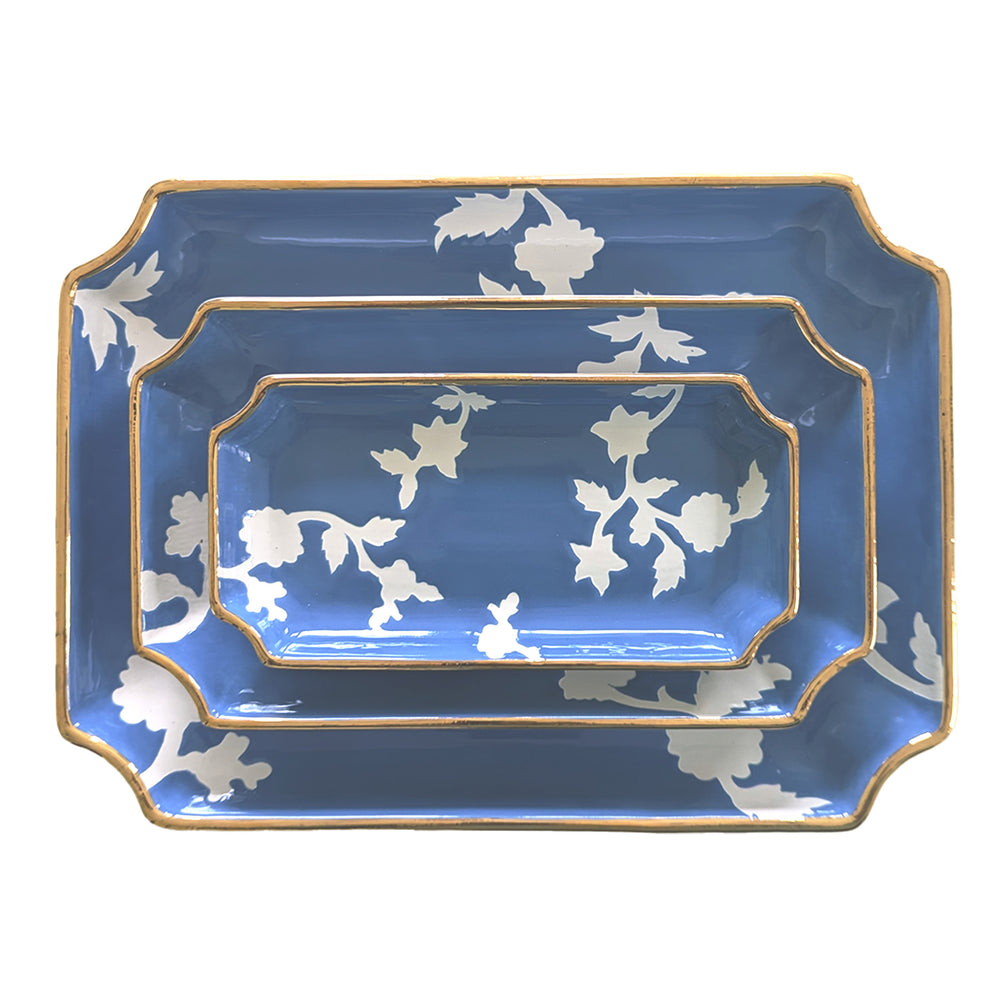 Chinoiserie Dreams Trays with 22K Gold Accent