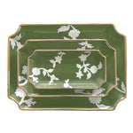 Chinoiserie Dreams Trays with 22K Gold Accent