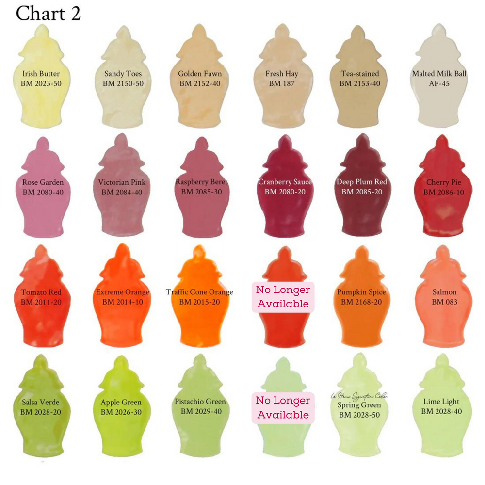 Custom Color Solid Ginger Jars