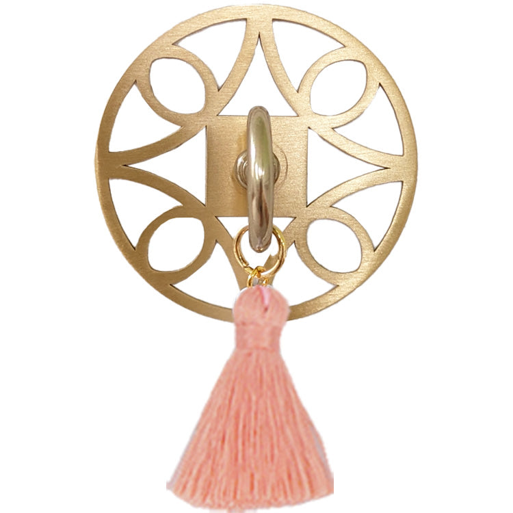 Large Regency Brass Tassel Drawer Pull- Choose your color