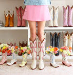 Lo Home x Petite Paloma Cowgirl Boot Vase- Claire Bow in Pink