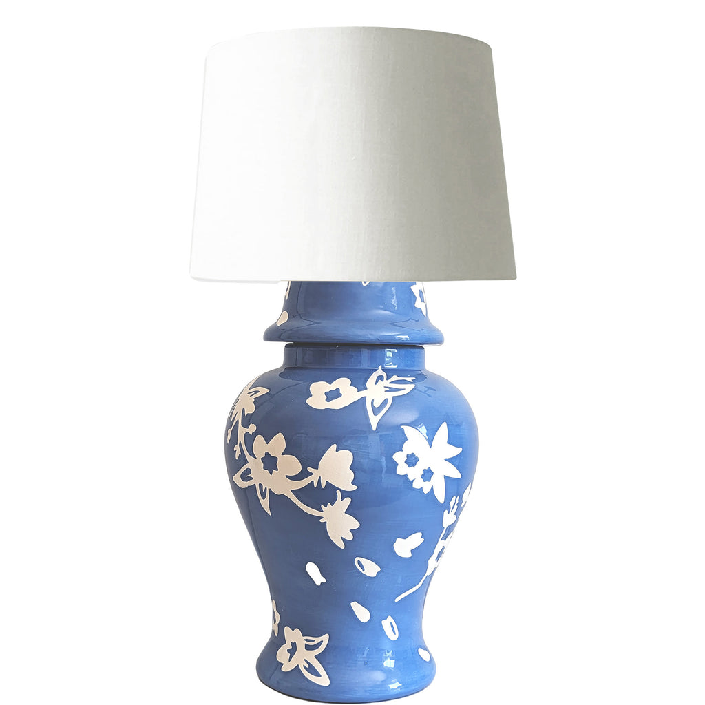 Sakura Ginger Jar Lamp in French Blue – Lo Home