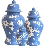 Sakura Ginger Jars in French Blue