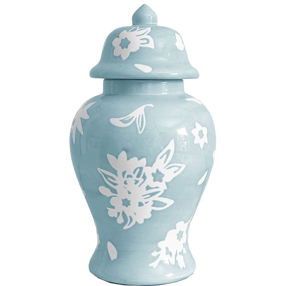 Sakura Ginger Jars in Robins Egg Blue