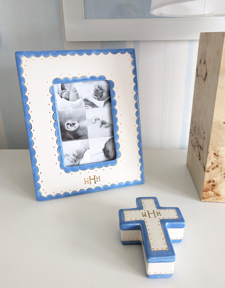 Monogrammed Cross Box