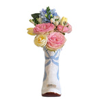Lo Home x Petite Paloma Cowgirl Boot Vase- Claire Bow in Blue