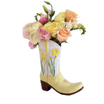 Lo Home x Petite Paloma Cowgirl Boot Vase- Mae's Daffodil