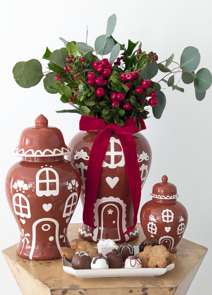 Gingerbread House Ginger Jars