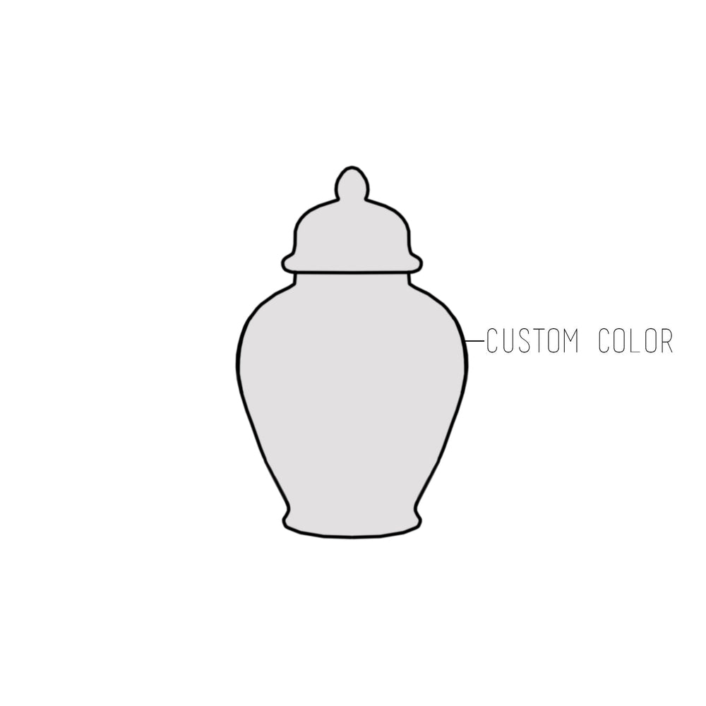 Custom Color Solid Ginger Jars