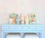 Cherry Blossom Pink Greek Key Ginger Jars