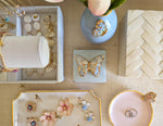 Gilded Butterflies Trays with 22K Gold Accent