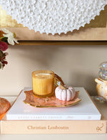 Mystical Spider Web Tray with 22K Gold Accents in Warm Tones