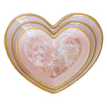 Marbled Heart Trays with 22K Gold Accents