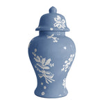 Deck the Halls Ginger Jars in French Blue