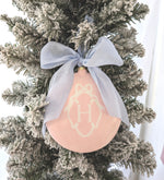 Large Ornament with Bow Monogram