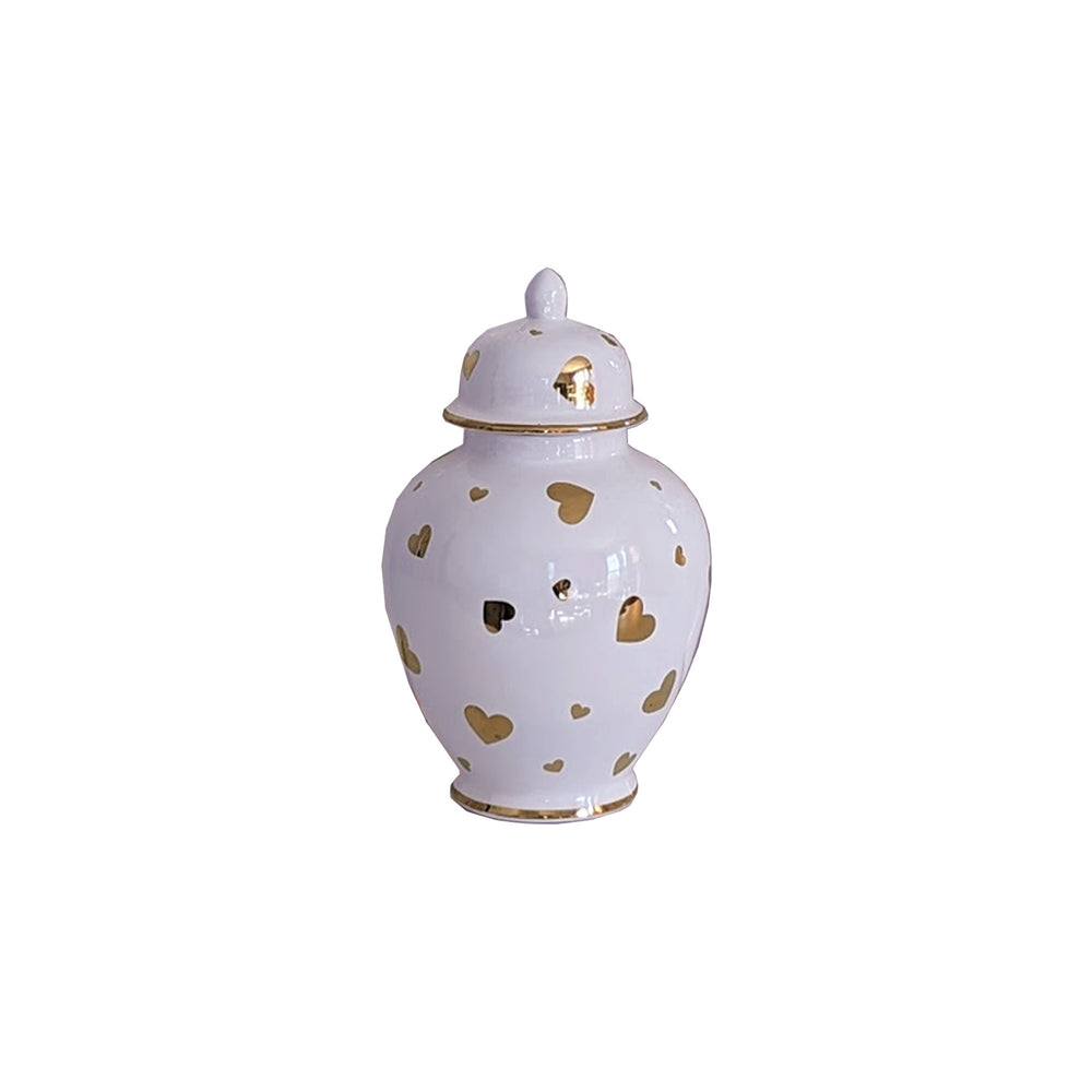 "Hearts of Gold" Limited Edition Ginger Jars in Light Lavender