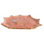Mystical Spider Web Tray with 22K Gold Accents in Warm Tones
