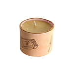 Perfect Match Pure Beeswax Candle with 22K Gold Accents