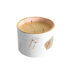 Perfect Match Pure Beeswax Candle with 22K Gold Accents