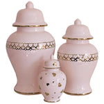 "Hearts of Gold" Limited Edition Ginger Jars in Cherry Blossom Pink