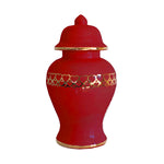 "Hearts of Gold" Limited Edition Ginger Jars in Red