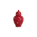 "Hearts of Gold" Limited Edition Ginger Jars in Red