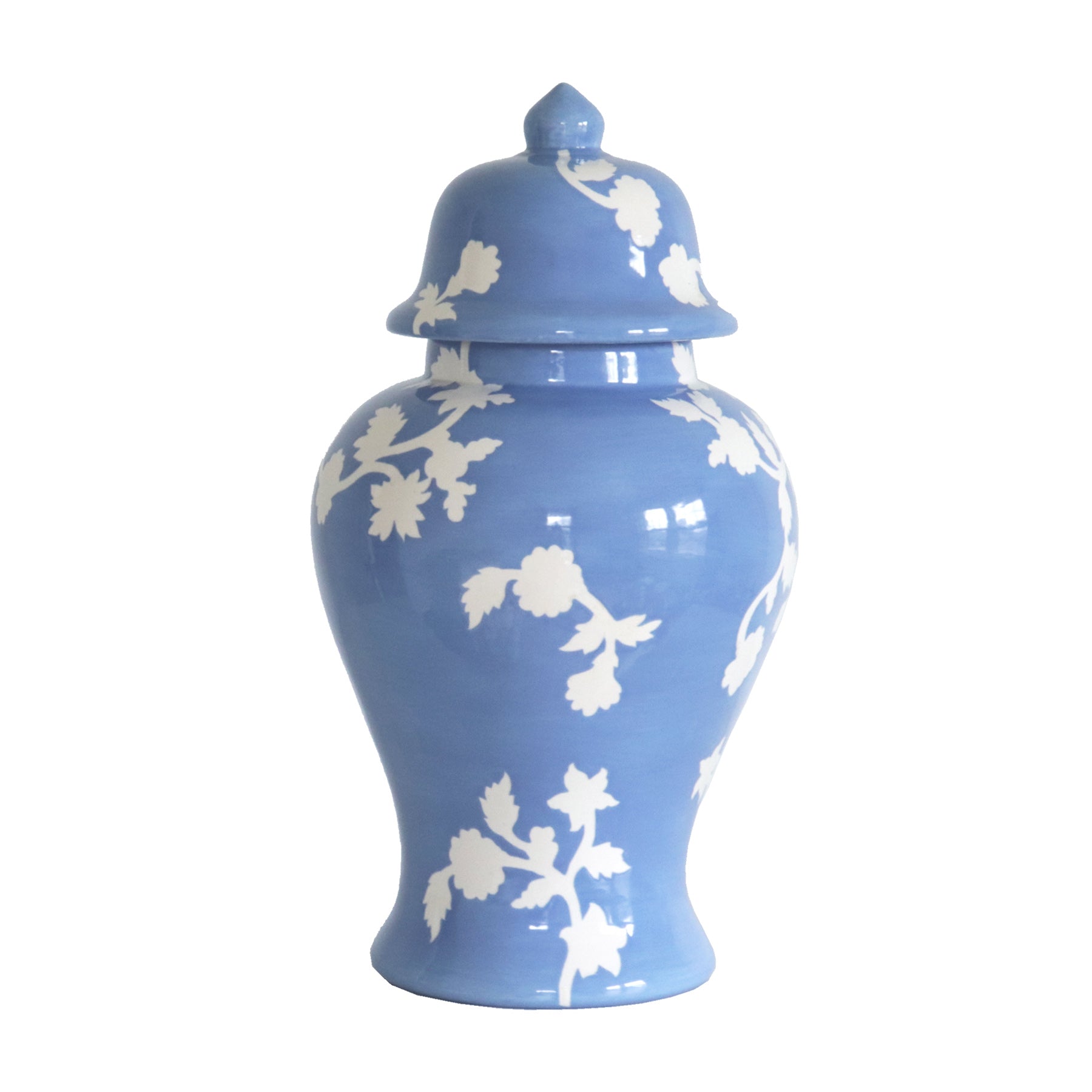 Chinoiserie Ginger Jar Crest Navy PNG // Digital Download 