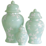 Chinoiserie Dreams Ginger Jars in Sea Glass