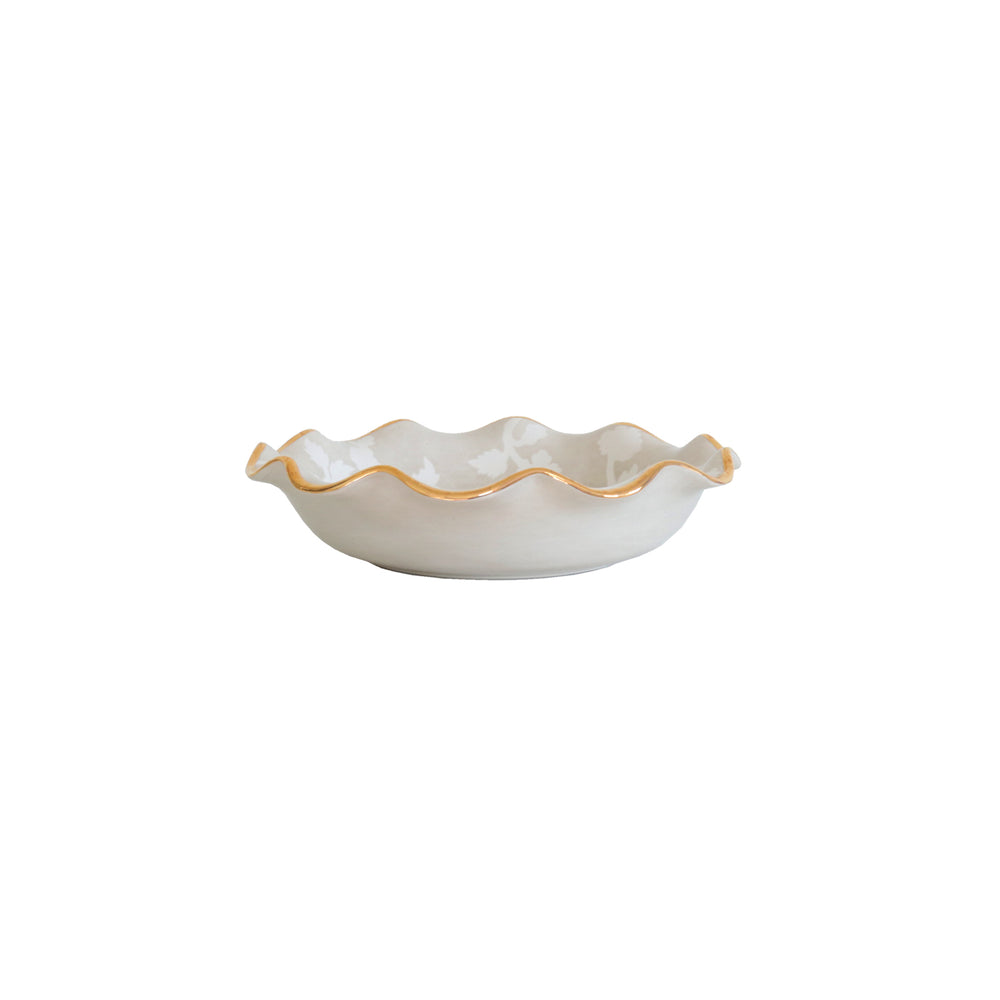 Chinoiserie Dreams Scalloped Bowls with 22K Gold Accent