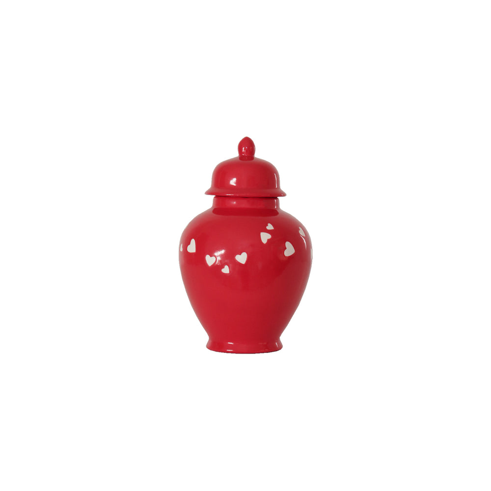 "Love is in the Air" Ginger Jars in Red