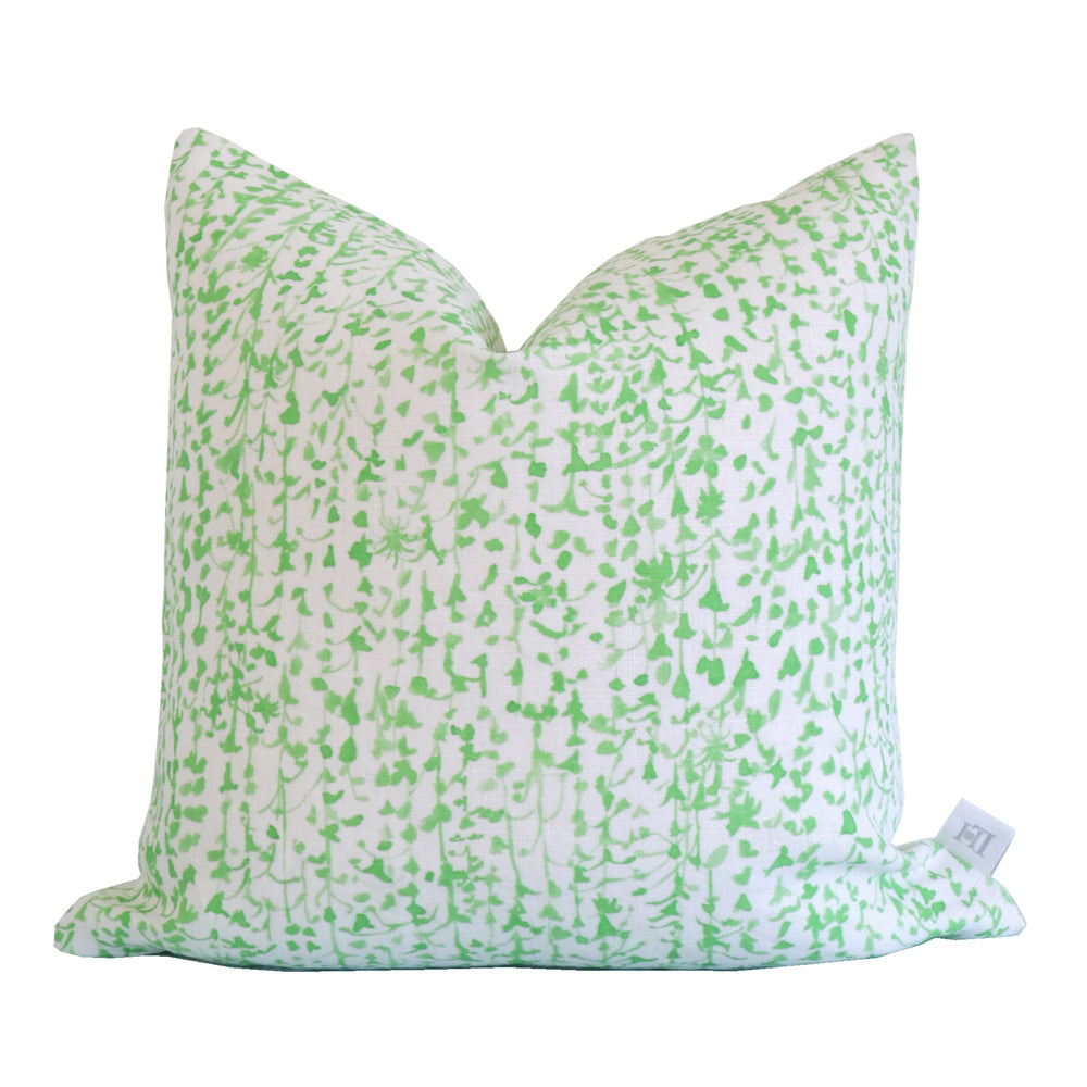 "Jessamine" in Green Pillow Cover for Lo Home x Junior Sandler