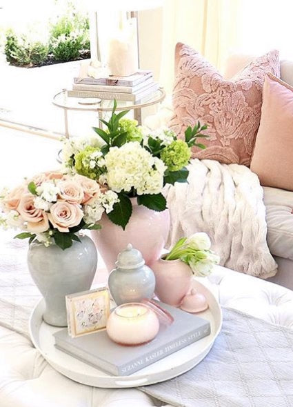 Laurel Wreath Monogram Ginger Jars in Cherry Blossom Pink – Lo Home