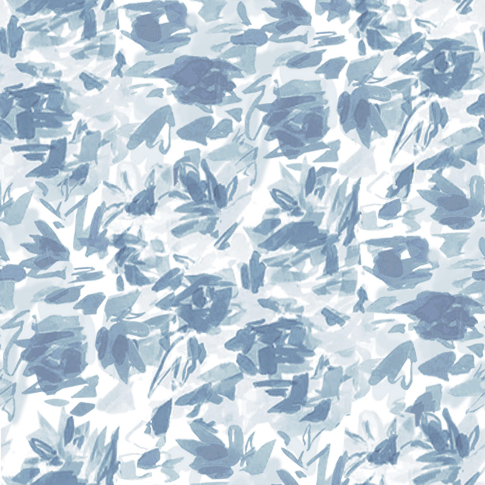 "Floralie" by Lo Home x Taelor Fisher Wallpaper in Blue
