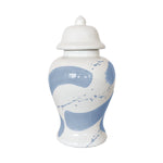 Serenity Blue Brushstroke Ginger Jars