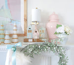 Pastel Christmas Village 3-Piece Set with 22K Gold Accents