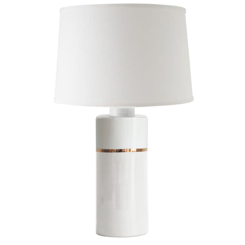 White Color Block Column Lamp