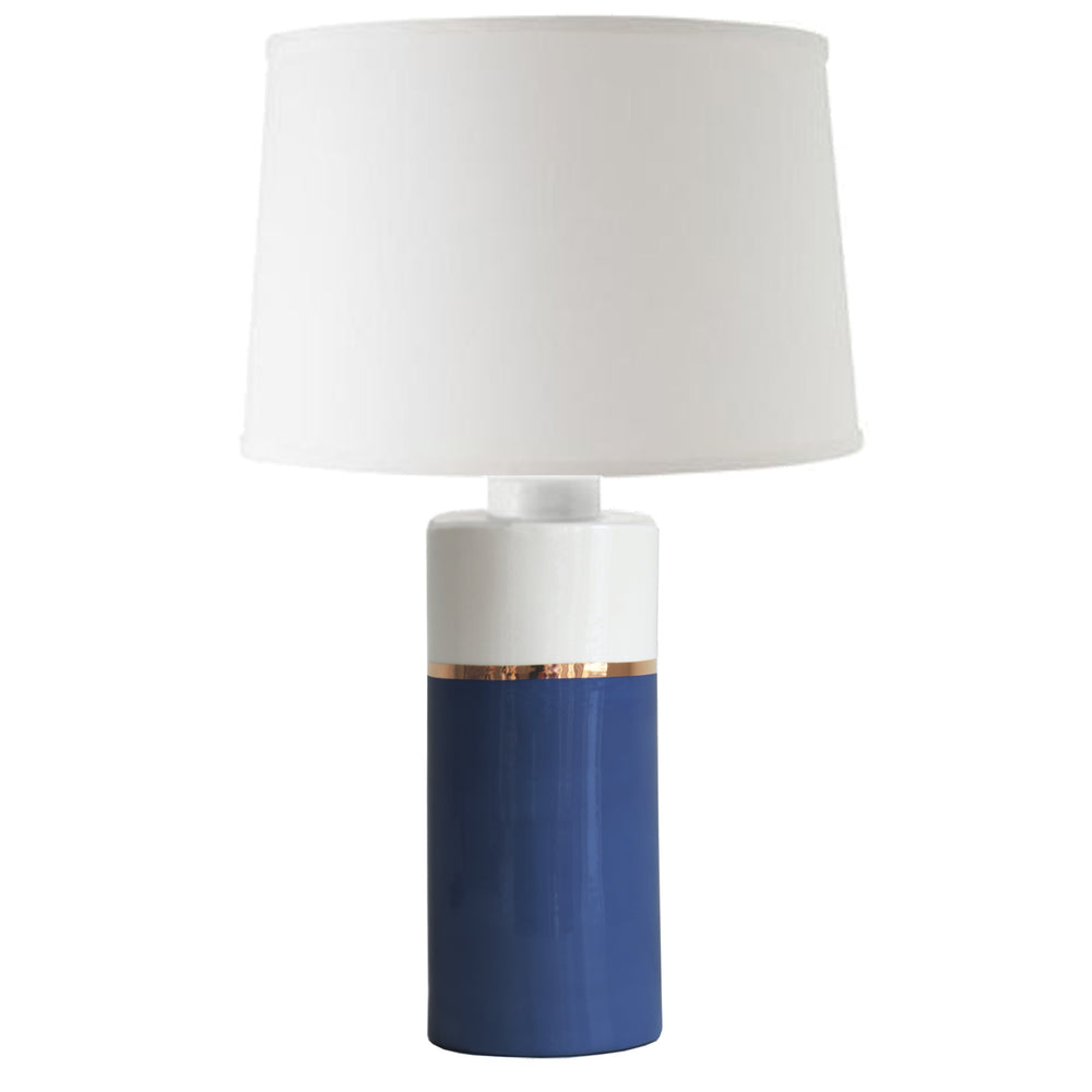 Navy Blue Color Block Column Lamp
