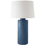 Navy Blue Solid Column Lamp