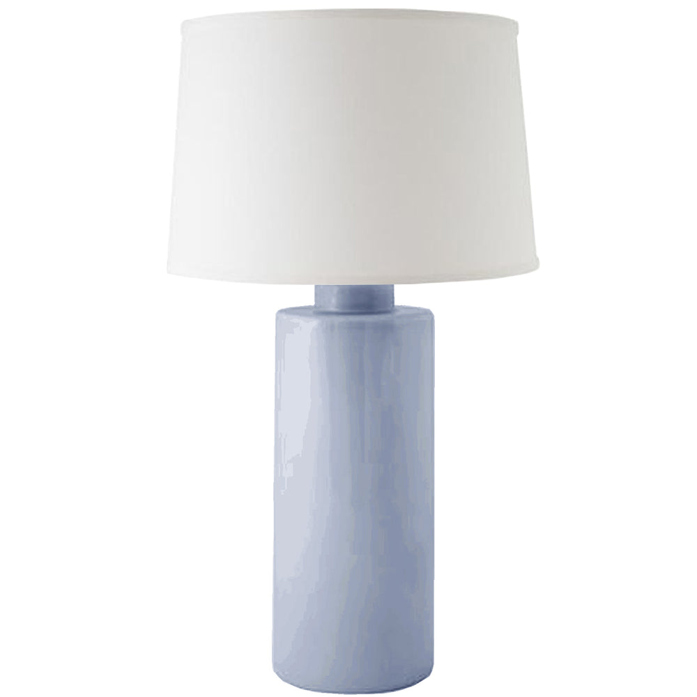 Serenity Blue Solid Column Lamp