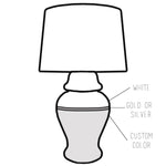 Custom Color Block Ginger Jar Lamp