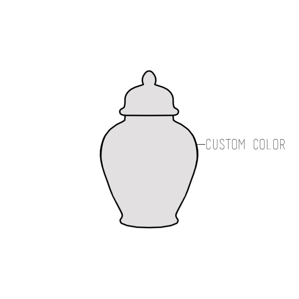 Custom Color Solid Ginger Jars Lo Home