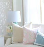 "Chinoiserie Garden" Pillow Cover by Lo Home x Tashi Tsering in Blush
