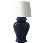 Navy Blue Ginger Jar Lamp