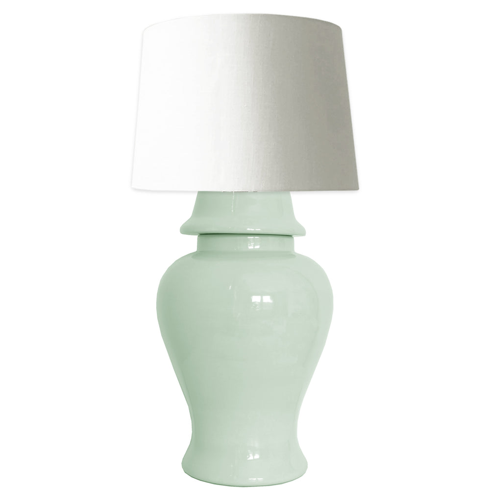 Sea Glass Green Ginger Jar Lamp