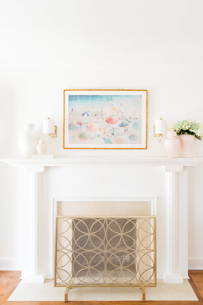 Cherry Blossom Pink Greek Key Ginger Jar Lamp – Lo Home
