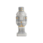 Light Gray Nutcracker with 22K Gold Accents