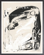 Parisian Page Print 12- Black and White Brushstrokes